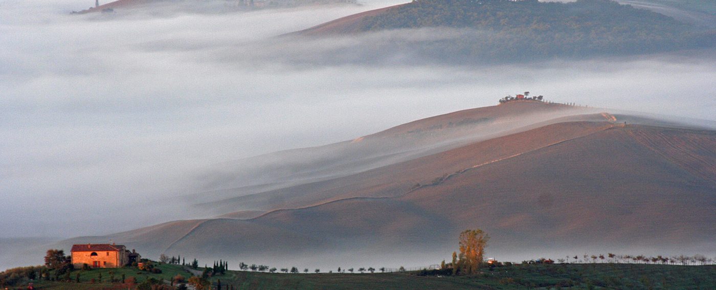 Misty morning at Pienza