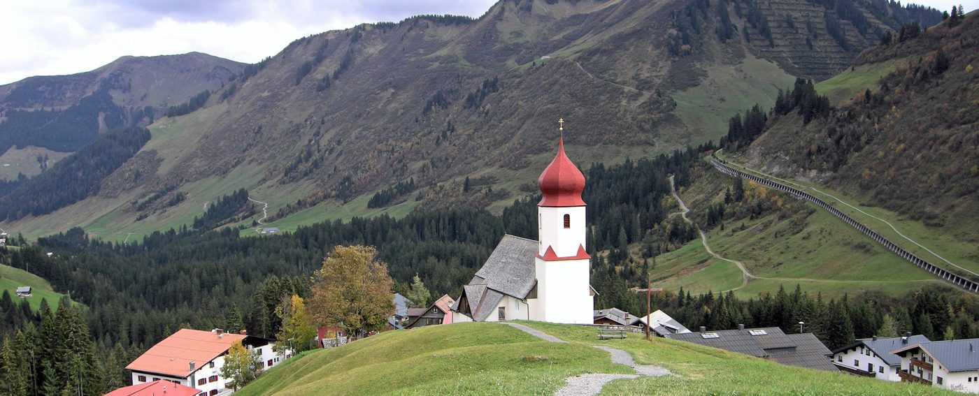 Little baroque churches on hilltops